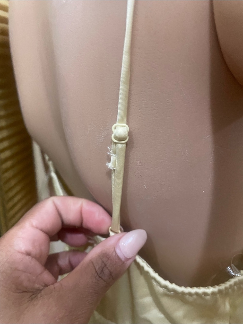 wild fable Pale Yellow Satin Slip Dress - Picture 10 of 10